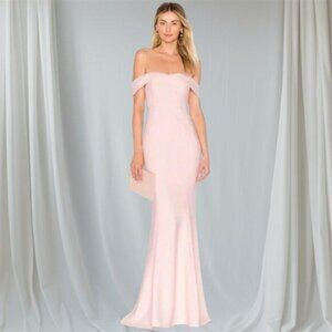 NWT Likely Bartolli Gown Seashell Pink Sweetheart Maxi Dress Size 8